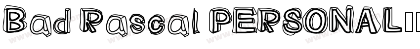 Bad Rascal PERSONAL字体转换